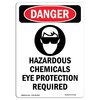 Signmission Safety Sign, OSHA Danger, 24" Height, Rigid Plastic, Hazardous Chemicals, Portrait OS-DS-P-1824-V-1310